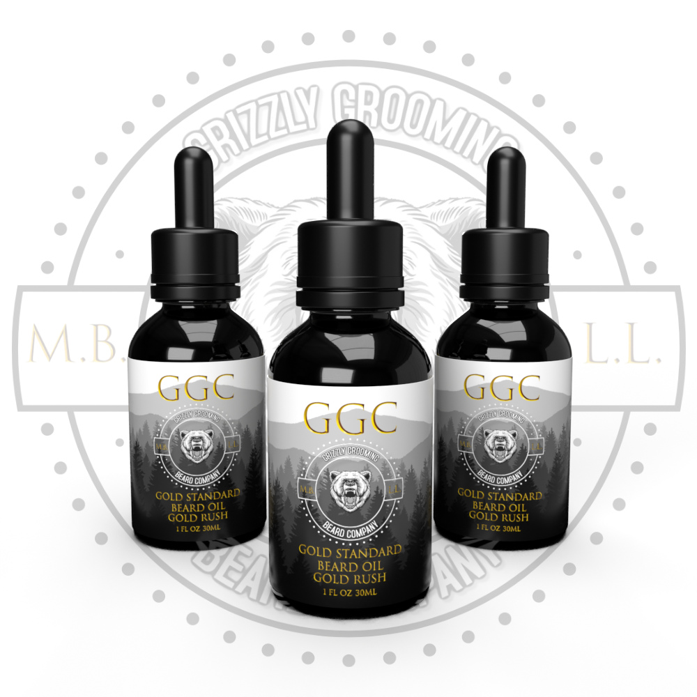 Gold Standard Beard Oil 3-Pack Bundle (1 oz each)