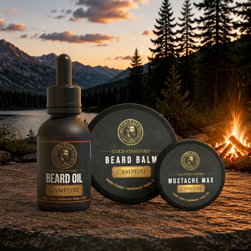 Gold Standard Beard Essential Kit — Campfire