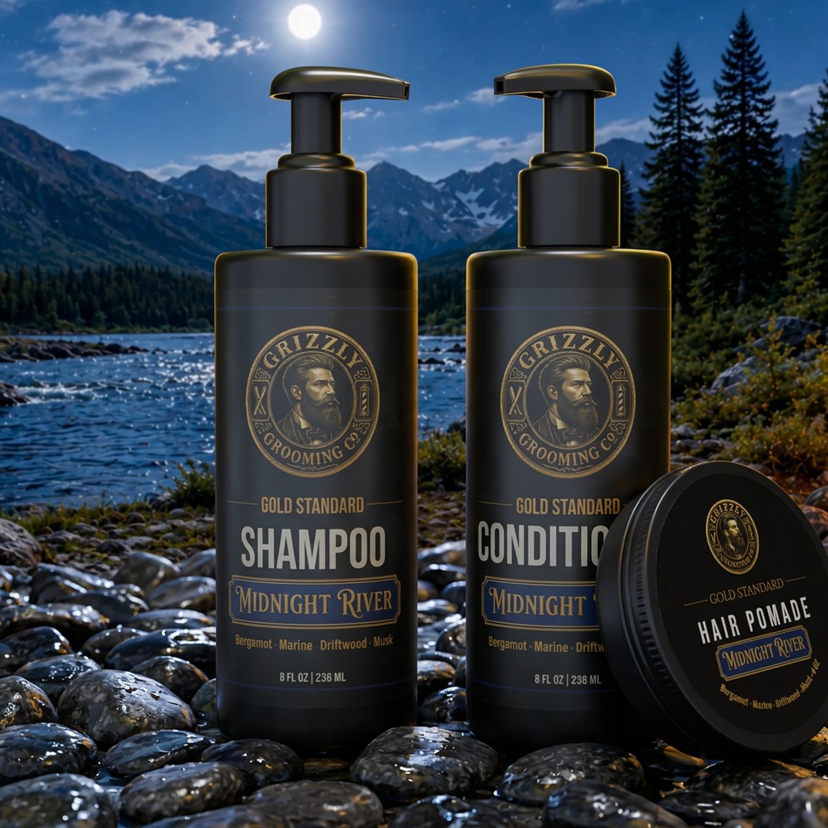 Gold Standard Hair Essentials Kit — Midnight River