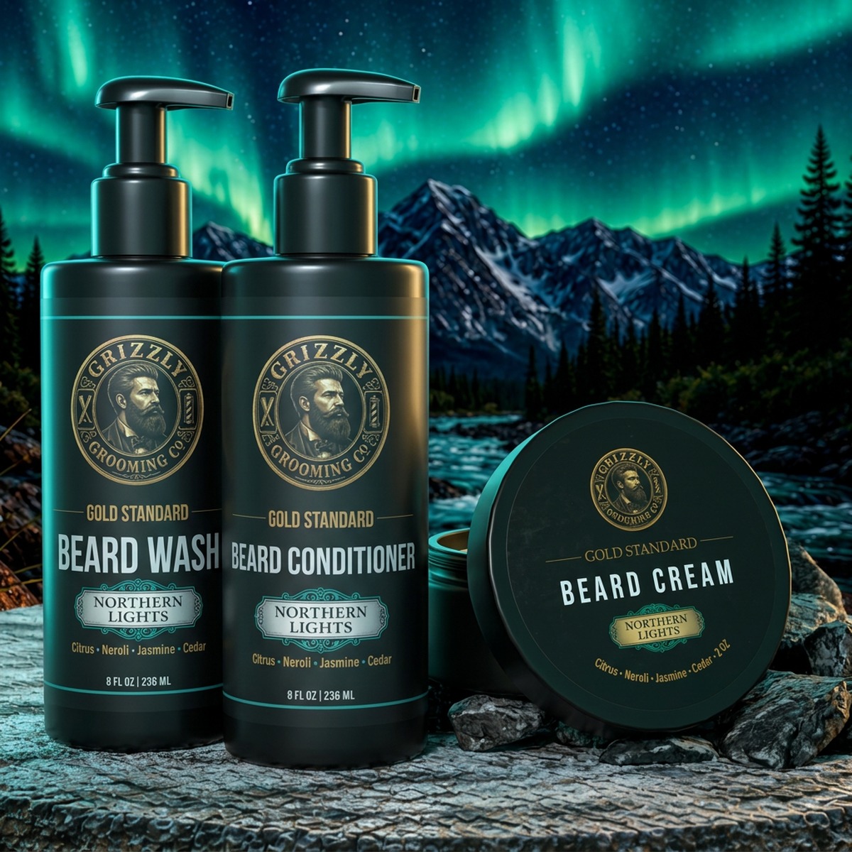 Gold Standard Beard Itch Relief Bundle — Northern Lights
