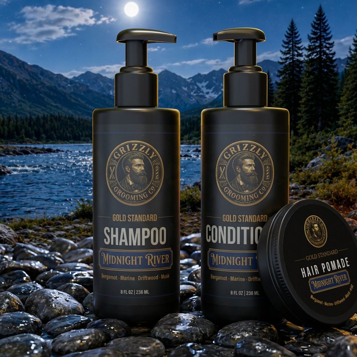 Gold Standard Hair Essentials Kit — Midnight River