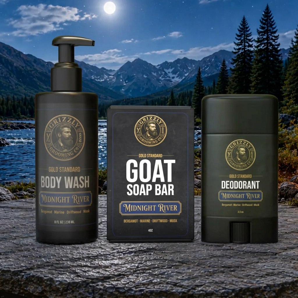 Gold Standard Shower Collection — Midnight River